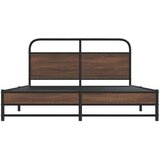  Okvir kreveta bez madraca smeđa boja hrasta 150x200 cm drveni | shoptok.hr