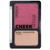 Catrice Cheek Affair Blush & Highlighter Palette paleta s rumenilom i highlighterom 10 g Nijansa 010 love at first swipe