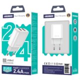 Jellico adapter EU02 12W 2x USB A 2,4A Quick Charge - (EU Blister) bel | Shoptok.si