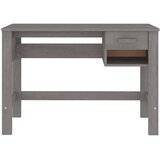  Radni stol HAMAR svjetlosivi 110 x 40 x 75 cm masivna borovina | shoptok.hr