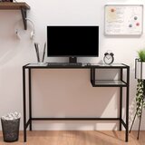  za računalo bijeli mramor 100x36x74 cm od kaljenog stakla | shoptok.hr