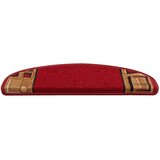 Otirači za stepenice samoljepljivi 10 kom 65x21x4 cm crveni | shoptok.hr