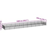  Kavez za pse crni 20 m² čelični | shoptok.hr