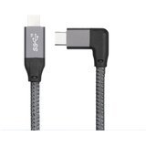 INF 100W USB-C na USB-C kabel s kotnim priključkom, 20Gbps, 4K video 0,5 m, (5000276711) | Shoptok.si