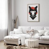  Slika - Polite Fox (1 Part) Vertical 80x120 U prirodnom drvenom okviru | shoptok.hr