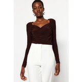 Trendyol Bodysuit - Brown - Slim fit | shoptok.hr