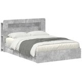  Okvir kreveta s pohranom s ladicama Betonska siva 150 x 200 cm - Betonska siva 150 x 200 cm sa središnjom policom | shoptok.hr