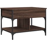  Stolić za kavu smeđa boja hrasta 70x50x50 cm od drva i metala | Shoptok.si
