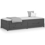  Dnevna postelja siva 90x200 cm trdna borovina, (20724762) | Shoptok.si