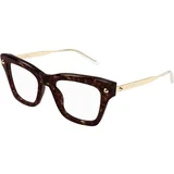 Alexander Mcqueen AM0484O 006 ONE SIZE (52) Havana/Kristalna