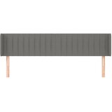  Uzglavlje s ušima tamnosivo 183x16x78/88 cm od tkanine | Eponuda.com