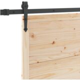 vidaXL Drsna vrata Rjava 90 x 208 cm Trdna borovina | Shoptok.si