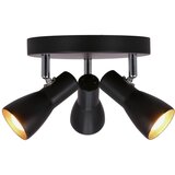 Candellux Lighting Mat crna stropna svjetiljka s metalnim sjenilom 29x29 cm Picardo – | shoptok.hr