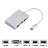  ADAPTER Tip C na 3xUSB+HDMI+VGA | Eponuda.ba
