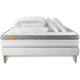 Septnuits Kompletni paket za posteljo - Vzmetnica 140x200 cm + Vzmetnica z letvami (komplet) + 2 vzglavnika + Prevleka - Memo Zen, (21614117) Cene