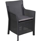  Garnitura za opuštanje s jastukom 3 pcs Antracit PP | shoptok.hr