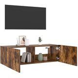  Zidni TV ormarić s LED svjetlima boja hrasta 100 x 35 x 31 cm | Eponuda.com