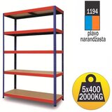 SmartStorage polica metal medijapan 180x100x50cm