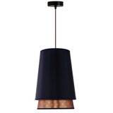  Duolla - Visilica na sajli BELL SHINY 1xE27/15W/230V prečnik 25 cm plava/bakrena | Eponuda.com