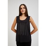 Moodo Women's top with stones - black | shoptok.hr
