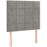  Okvir kreveta bez madraca svjetlosivi 100x200 cm baršunasti | shoptok.hr