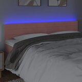  LED uzglavlje ružičasto 200x5x78/88 cm baršunasto | shoptok.hr