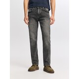Reserved Slim traperice isprana izgleda - siva | shoptok.hr
