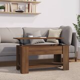 vidaXL Klubska mizica rjavi hrast 101x49x52 cm konstruiran les | Shoptok.si