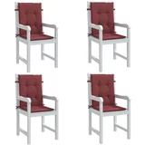 vidaXL Jastuci za stolice 6 kom prošarano boja vina 100x50x4cm tkanina