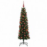  Umjetno usko božićno drvce s kuglicom 150 cm 150 LED lampica | shoptok.hr