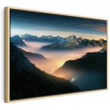  Slika - Mountain Breath (1 Part) Wide - Second Variant 120x80 U prirodnom drvenom okviru | shoptok.hr