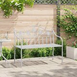  Vrtna klupa Antič White 104 x 52,5 x 89 cm Čelik | shoptok.hr