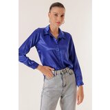 By Saygı Lightly Flowy Satin Shirt Saks | shoptok.hr