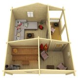 Male kuće Sauna kućica SAUNA TOMMI 500 × 560 cm – bez završnog krovnog pokrova | shoptok.hr