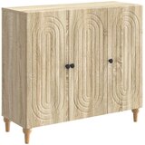 vidaXL Strani šal Sonoma hrast 89 x 34,5 x 80 cm Inženirski les, (5000217783) | Shoptok.si