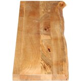 Stolna Mizna plošča z naravnim robom 160x20x3,8 cm trden mangov les, (21411848) | Shoptok.si