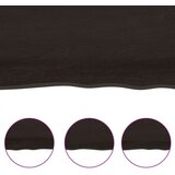 Stolna Mizna plošča temno siva 120x50x4 cm obdelana trdna hrastovina, (20818090) | Shoptok.si