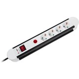 Kemot Razdelilec 220V 1/4 3m+STIKALO; H05VV-F 3G1.5mm2, prenapestna zaščita,, (20772095) Cene