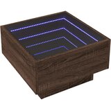  Stolić za kavu LED boja hrasta 50x50x30 cm konstruirano drvo | Eponuda.com