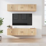  6-dijelni set TV ormarića boja hrasta sonome konstruirano drvo | shoptok.hr