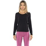 Leone 1947 Majice z dolgimi rokavi Woman T-Shirt Long Sleeves Never Without Črna Cene