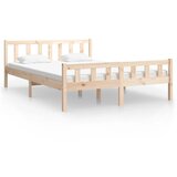 The Living Store Posteljni okvir trden les 150x200 cm - Posteljni Okvir, (21523959) | Shoptok.si
