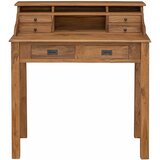  Radni stol Prirodna 89,5 x 49,5 x 100 cm Čvrsto teak drvo | shoptok.hr