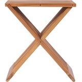 Furnova Zložljiv stolček 40x32x45 cm trdna tikovina, (21954421) | Shoptok.si