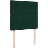 Box spring krevet s madracem tamnozeleni 90x190 cm baršunasti | shoptok.hr
