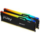 Kingston DDR5 32GB (2x16GB) 5200MT/s FURY BEAST RGB ( KF552C40BBAK2-32 ) Cene