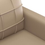 vidaXL 3-dijelni set sofa s jastucima boja cappuccina od umjetne kože | shoptok.hr