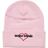 MT Accessoires Bonjour Bitches Beanie - Pink Cene