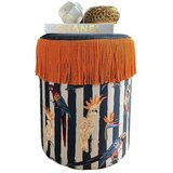 Woody Fashion jungle scar pouffe - birdy multicolor pouffe Cene