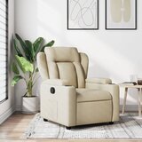 vidaXL Naslonjač krem tkanina | shoptok.hr